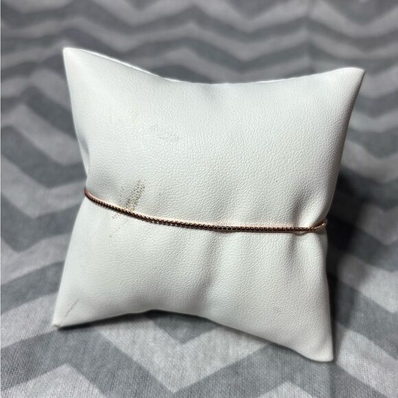 New! Rose Gold Dainty Bracelet Lobster Clasp & Extension - Picture 1 of 4